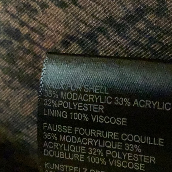 NEW Free People Cardi Plaid long fuzzy swirly coat, Large - Picture 9 of 9